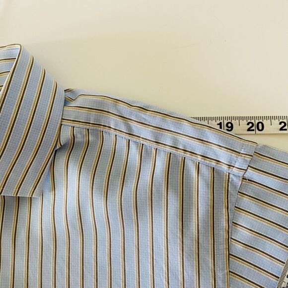 Vintage Brooks Brothers Makers and Merchants Men's Shirt 17.5 36 Regular Fit Usa - Picture 7 of 13
